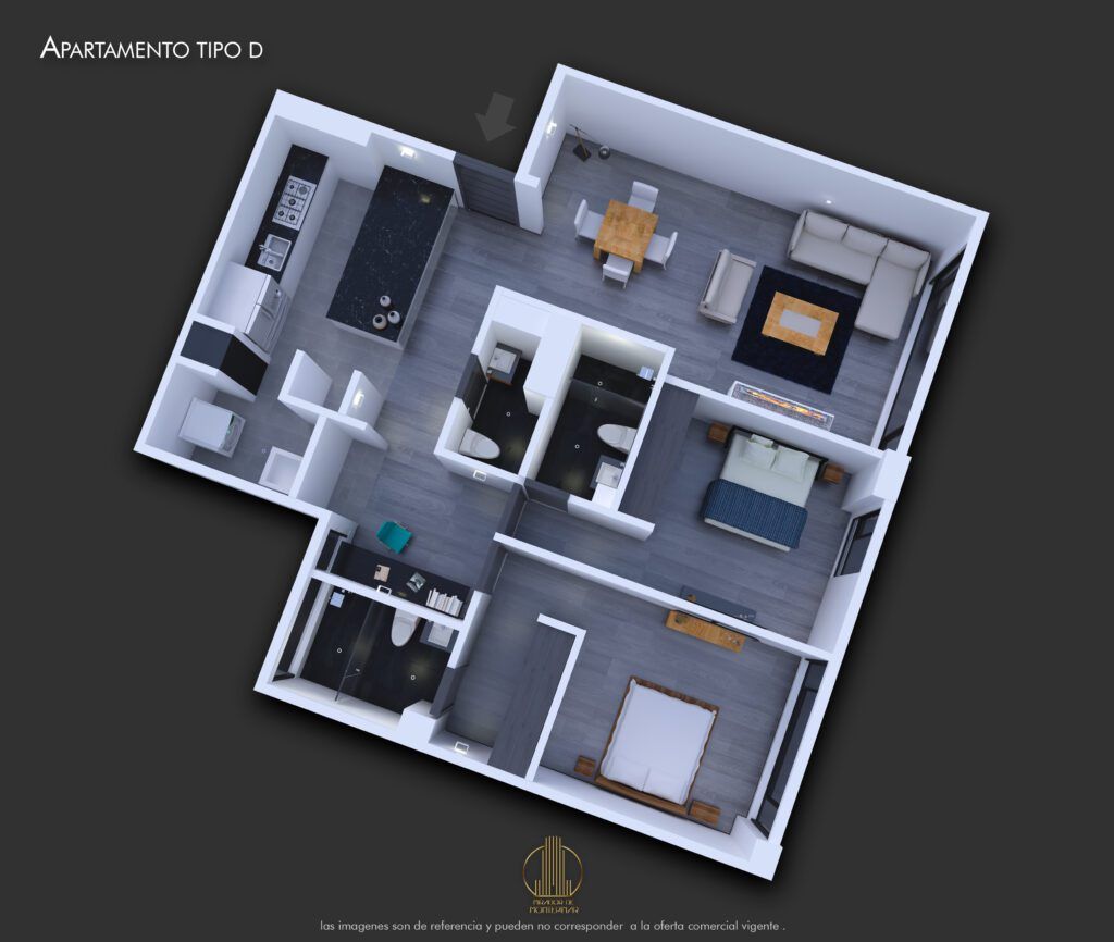 Planta arquitectonica 3d